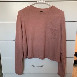 Long sleeve crop top